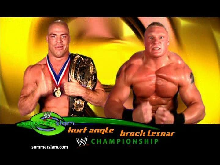 Brock Lesnar vs Kurt Angle