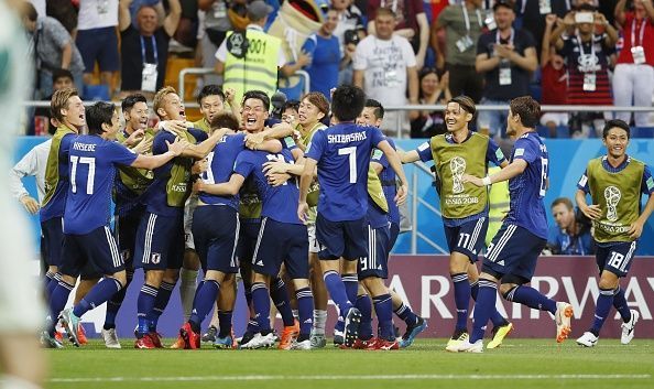 Football: Japan vs Belgium at World Cup