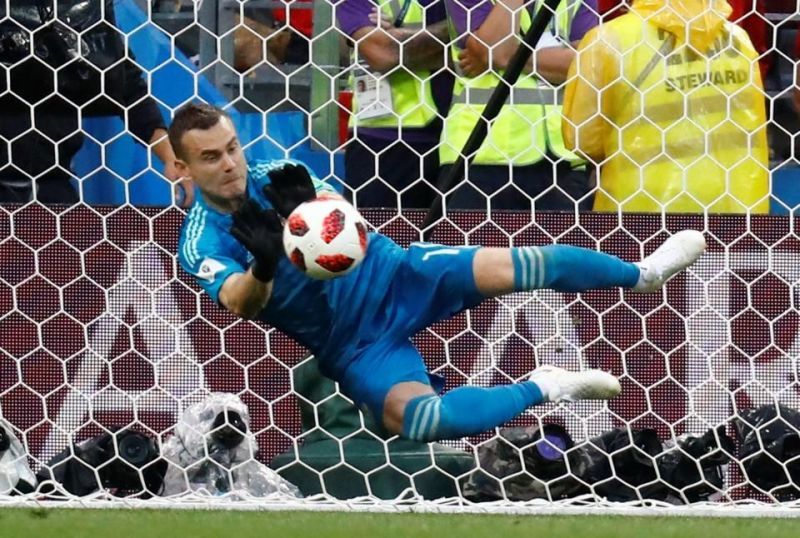Igor Akinfeev saved 2 penalties as Russia knocked Spain out of the World Cup 2018