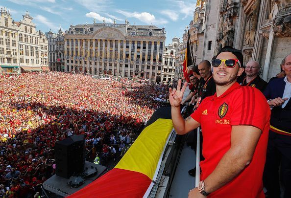 Red Devils Parade In Brussels After Returning From World Cup Russia