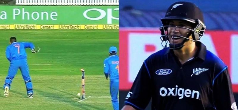 Image result for ms dhoni runout ross taylor