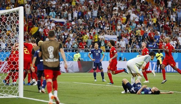 Football: Japan vs Belgium at World Cup