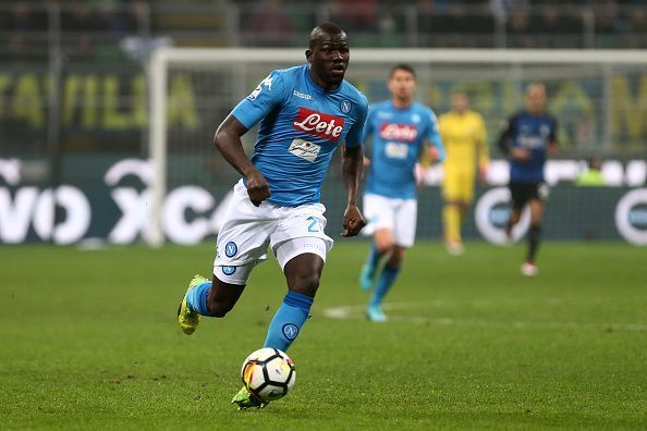 Kalidou Koulibaly of Ssc Napoli in action   during the Serie...