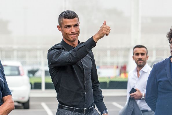 Cristiano Ronaldo arrives and visits the  J Village...