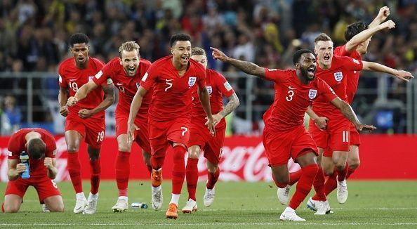 Football: Colombia vs England at World Cup