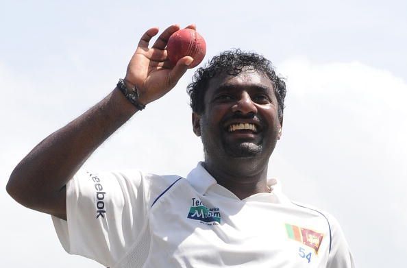 Sri Lankan cricketer Muttiah Muralithara