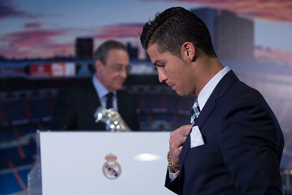 Cristiano Ronaldo Celebrates His Record Goal Scored For Real Madrid