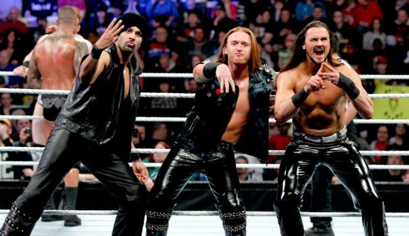 Drew Mcintyre (right) as the part of a '3MB'