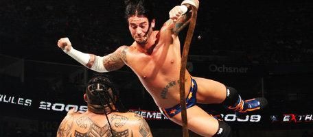 CM Punk vs Umaga- Strap Match