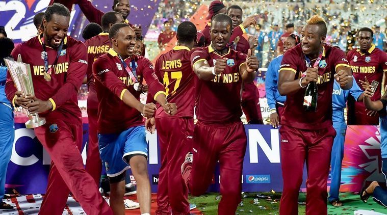 West Indies team with 2016 T20I world cup