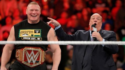 Image result for paul heyman brock lesnar