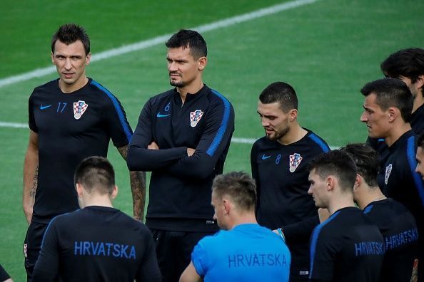 Croatia's training session ahead of the World Cup 2018 final