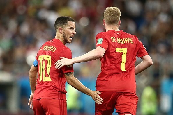 Belgium put on a show at the Kazan Arena to beat Brazil