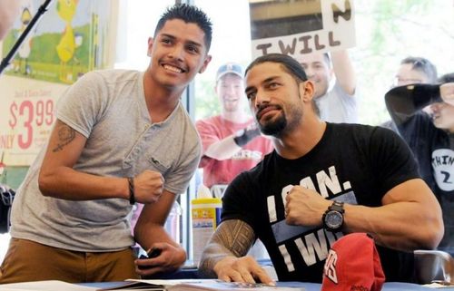 Roman Reigns (right) is considered to be the top WWE Superstar today