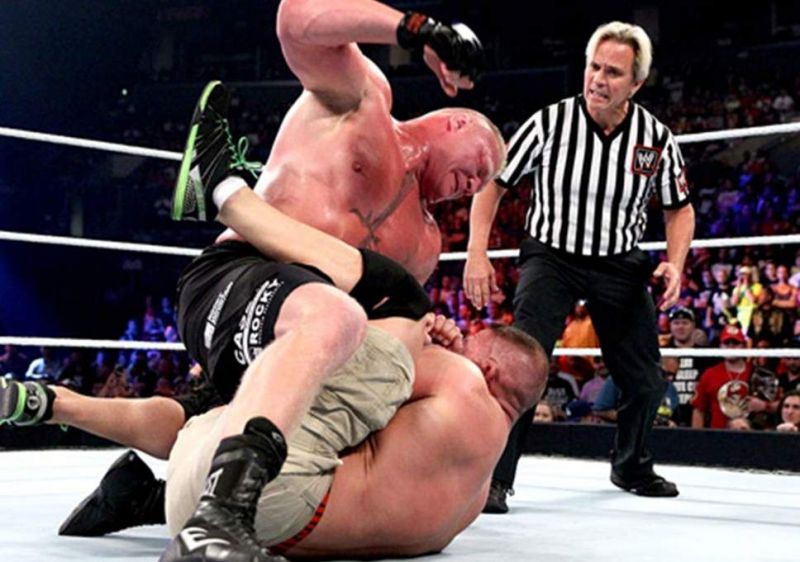 Lesnar&#039;s total annihilation of Cena shocked the world in 2014 