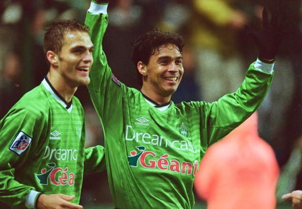 Saint Etienne team celebrates