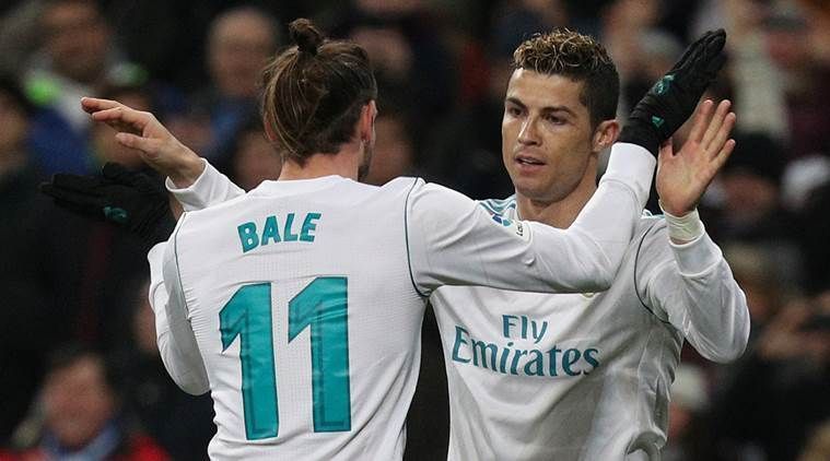Ronaldo and Bale goal celebration