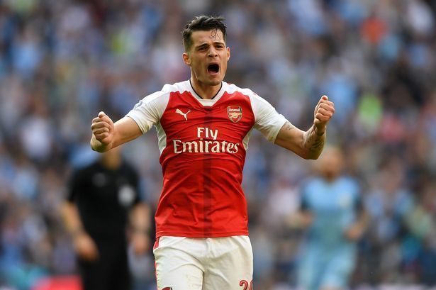 Image result for Xhaka v Man city 2019