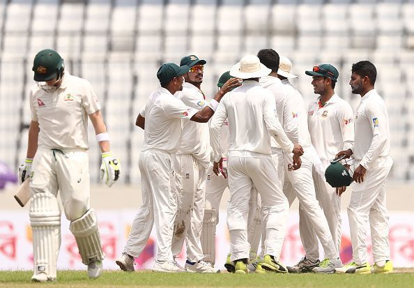 Bangladesh v Australia - 1st Test: Day 4