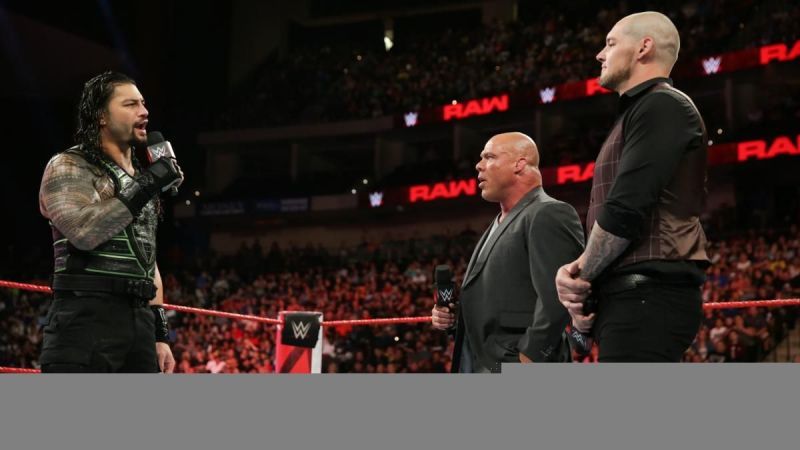Roman Reigns respects Angle but tells him he should have known better than to throw him out of the arena last week.