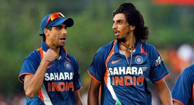 Nehra with Ishant