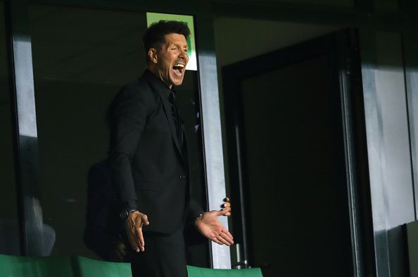 Simeone rallied his troops from the stands on the night