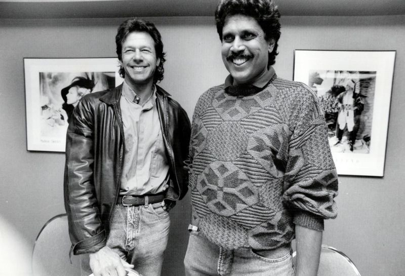 Imran Khan and Kapil Dev from an event a few years ago