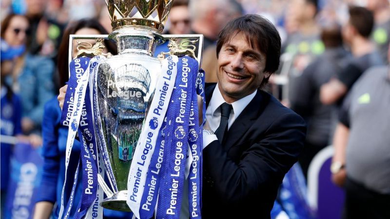 Conte won the Premier League and FA Cup with Chelsea