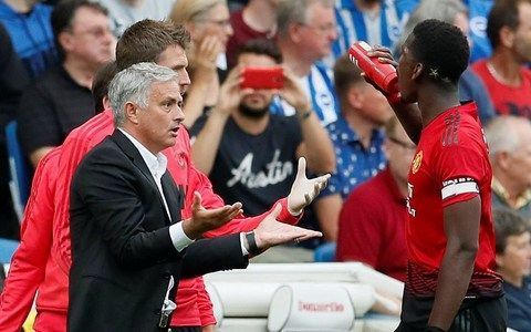 Jose Mourinho and Paul Pogba