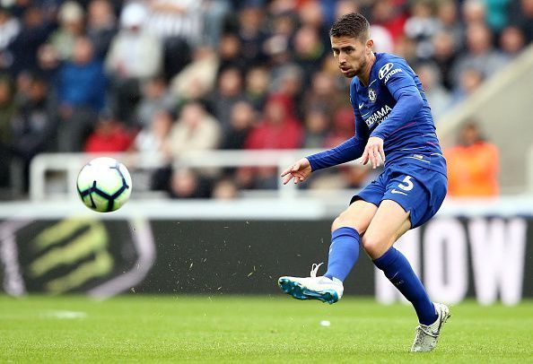 Jorginho completed more passes than Newcastle