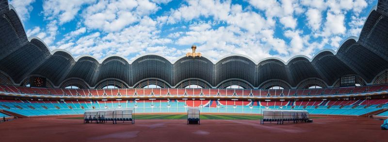 Interior view of the stadium