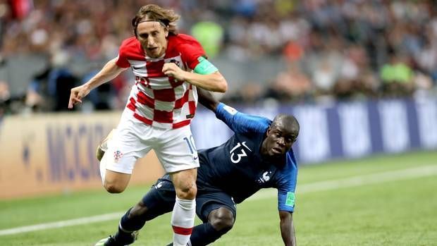 Luka Modric could not help Croatia to victory over France in the World Cup final (Owen Humphreys/PA)