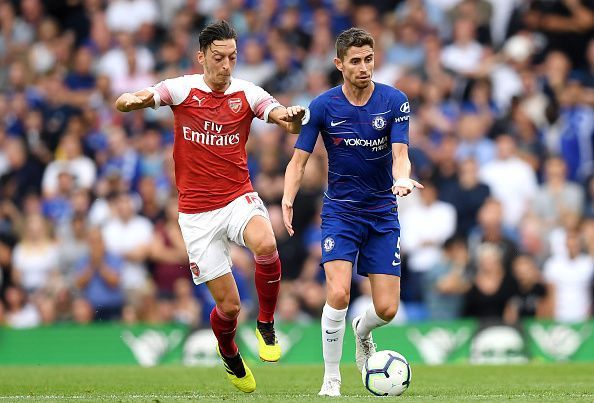 Jorginho Mesut Ozil Chelsea Arsenal