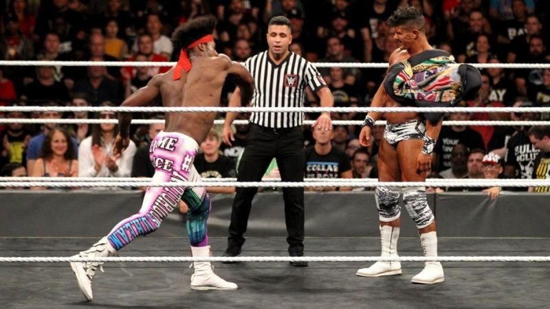 Velveteen Dream did not start his match with EC3 with a polite handshake