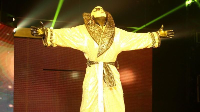 Goldust made his entrance