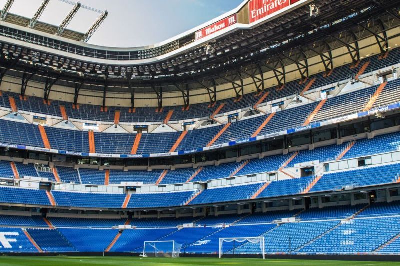 Interior view of the stadium