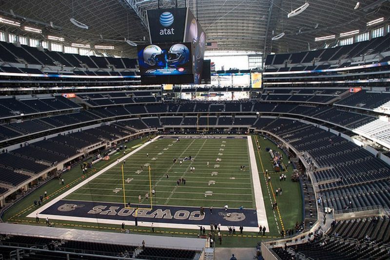 Interior view of the stadium