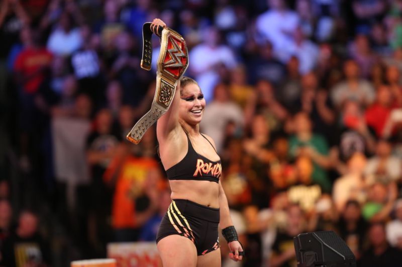 Ronda Rousey won the Raw Women's Championship at SummerSlam 