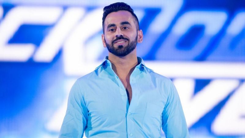 Samir Singh was injured during a brawl on SmackDown Live 