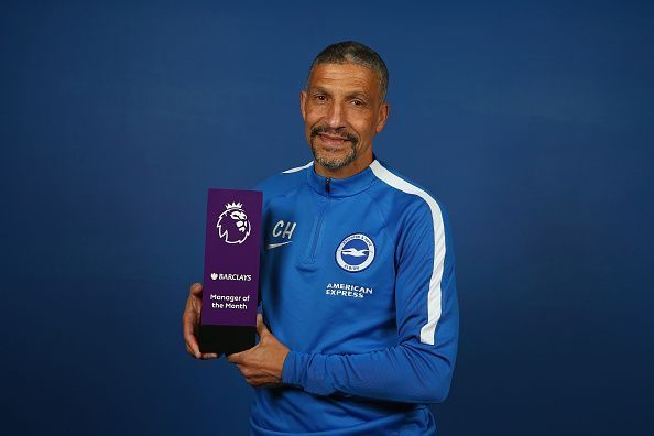 Chris Hughton wins the Barclays Manager of the Month Award - February 2018