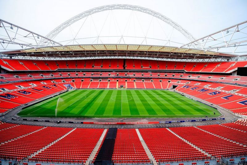 Interior view of the stadium