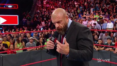 What was the purpose behind Triple H's appearance on RAW?