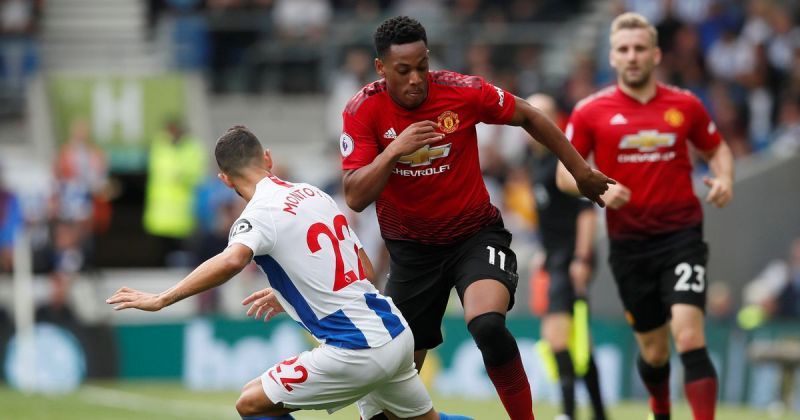 Anthony Martial produced another lacklustre display against the Brighton