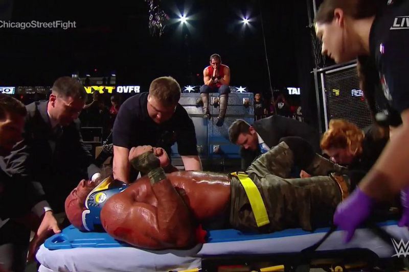 Tommaso Ciampa stretcher