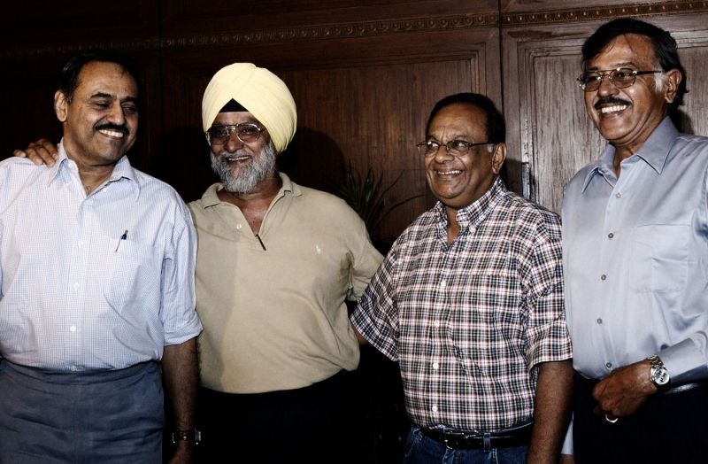 The famous Indian spin quartet: BS Chandrashekhar, BS Bedi, E Prasanna and S Venkatraghvan