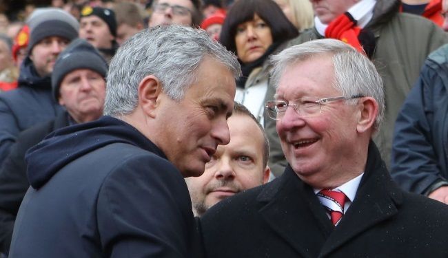 Jose Mourinho Sir Alex Ferguson Manchester United