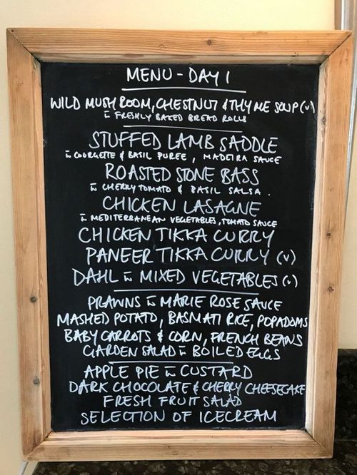 Lunch menu for Day 1 at Lordâs.(BCCI Twitter handle)