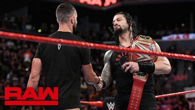 Image result for wwe finn vs roman raw 20 august 2018