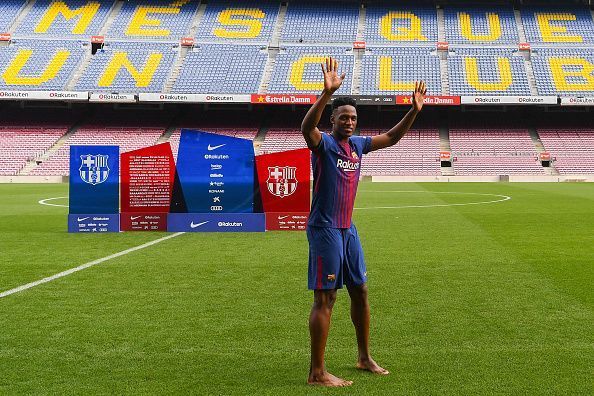 New Barcelona Signing Yerry Mina Unveiled