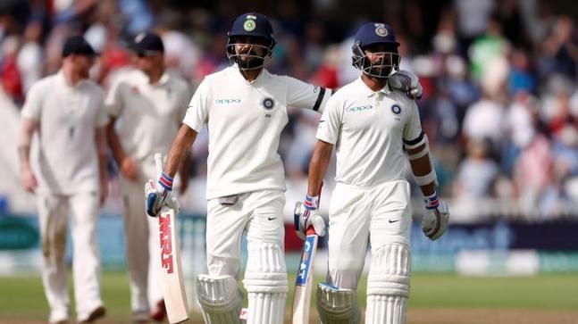 Kohli and Rahane scored fifties